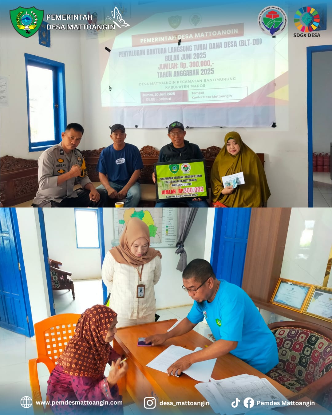 Penyaluran BLT-DD T.A 2025 Bulan Juni